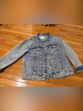 Old Navy Light Blue Washed Denim Jean Jacket